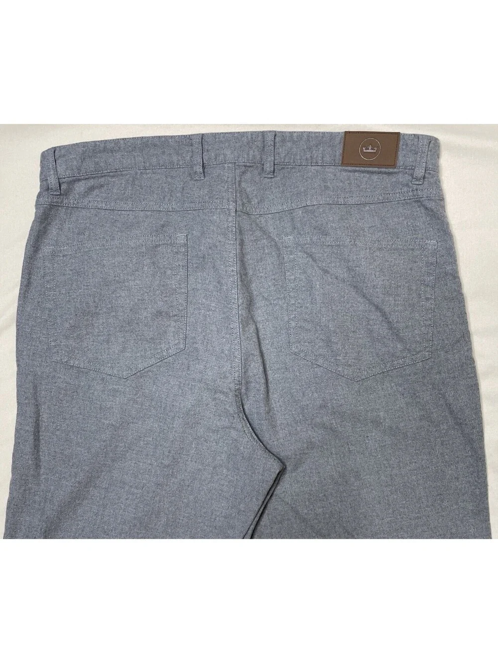 Peter Millar Crown Mountainside Flannel Pants Mens Sz 38L (tall) Gray 5 Pockets